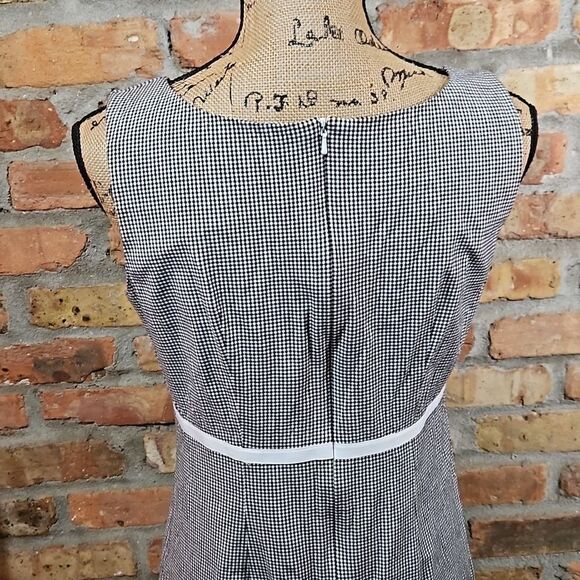 Tyler Boe Black & White Gingham A Line dress size 6 - Picture 7 of 11
